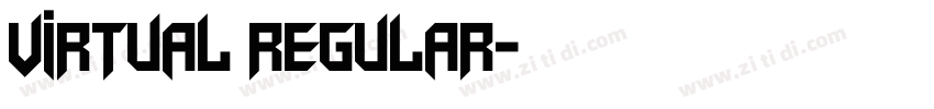 Virtual Regular字体转换